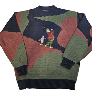 Vintage Pagliano‎ Totally 80s Cosby Grandpa Golf Sweater Size XL Men's N19